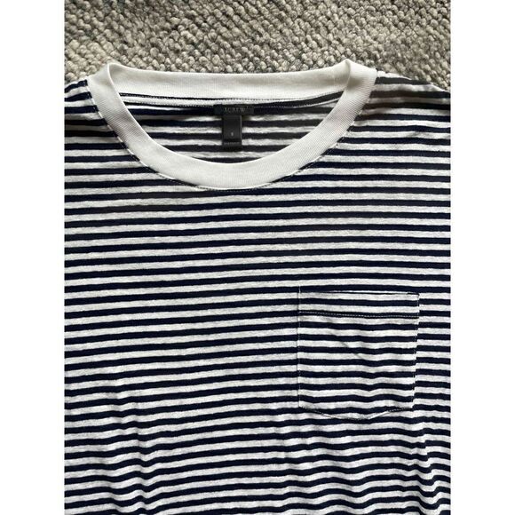 J. Crew Women's Pocket Stripe T-Shirt Bodysuit - Picture 4 of 7
